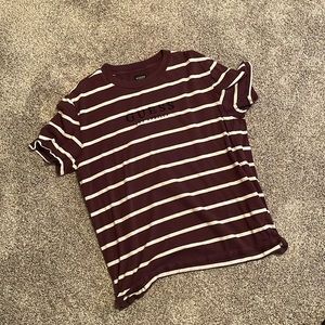 Guess Striped Shirt (Maroon and White)